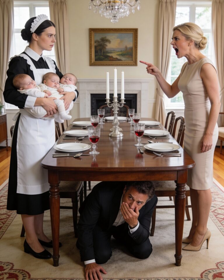 WIDOWED MILLIONAIRE HID UNDER THE TABLE — AND THE TEST THAT REVEALED THE TRUTH…