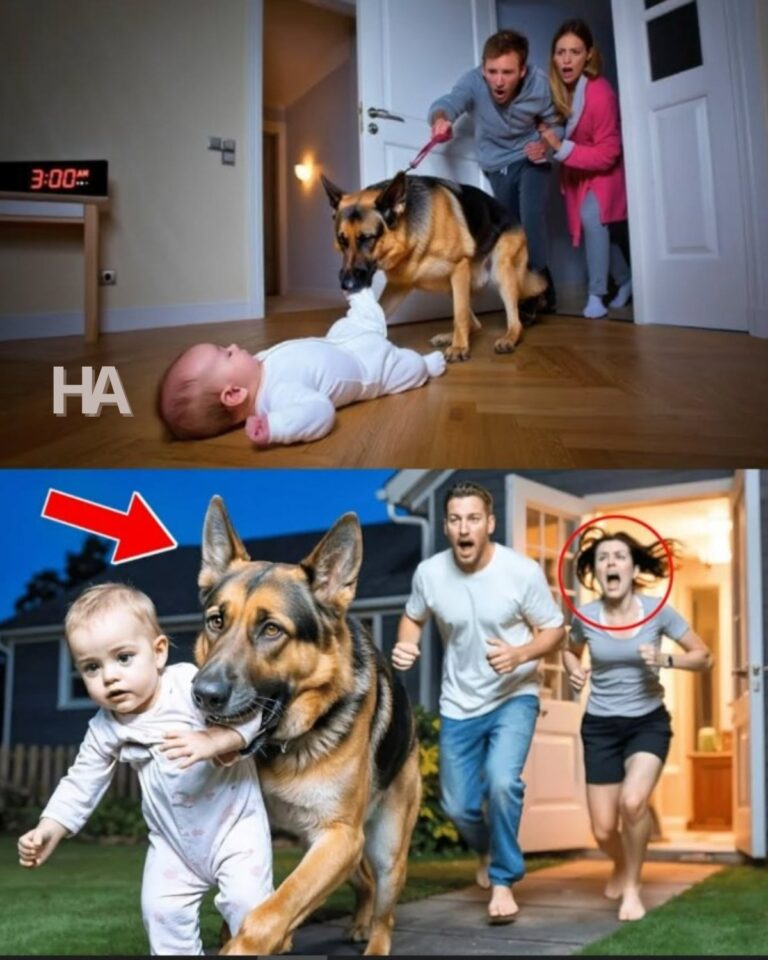 German Shepherd Drags Sleeping Baby Out Of House At 3am, Parents Follow In Shock!