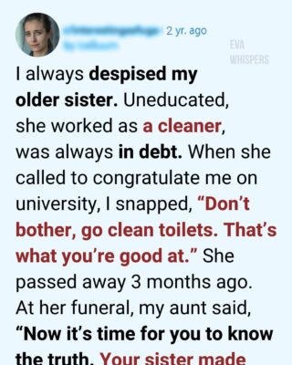 I Looked Down on My Sister All My Life—At Her Funeral, I Learned the Truth That Broke Me