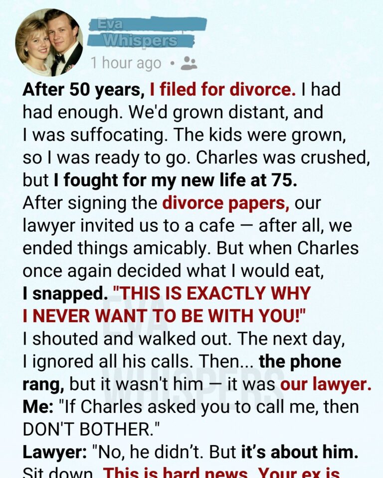 I Asked for a Divorce After 50 Years — Then Our Lawyer’s Call Changed Everything