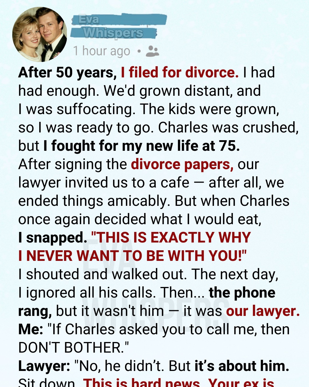I Asked for a Divorce After 50 Years — Then Our Lawyer’s Call Changed Everything