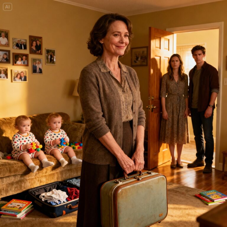 My son and his wife cornered me with a choice: either babysit the twins, or leave. I smiled, packed my things, and walked out of the house. A week later… their bank called me first—because…
