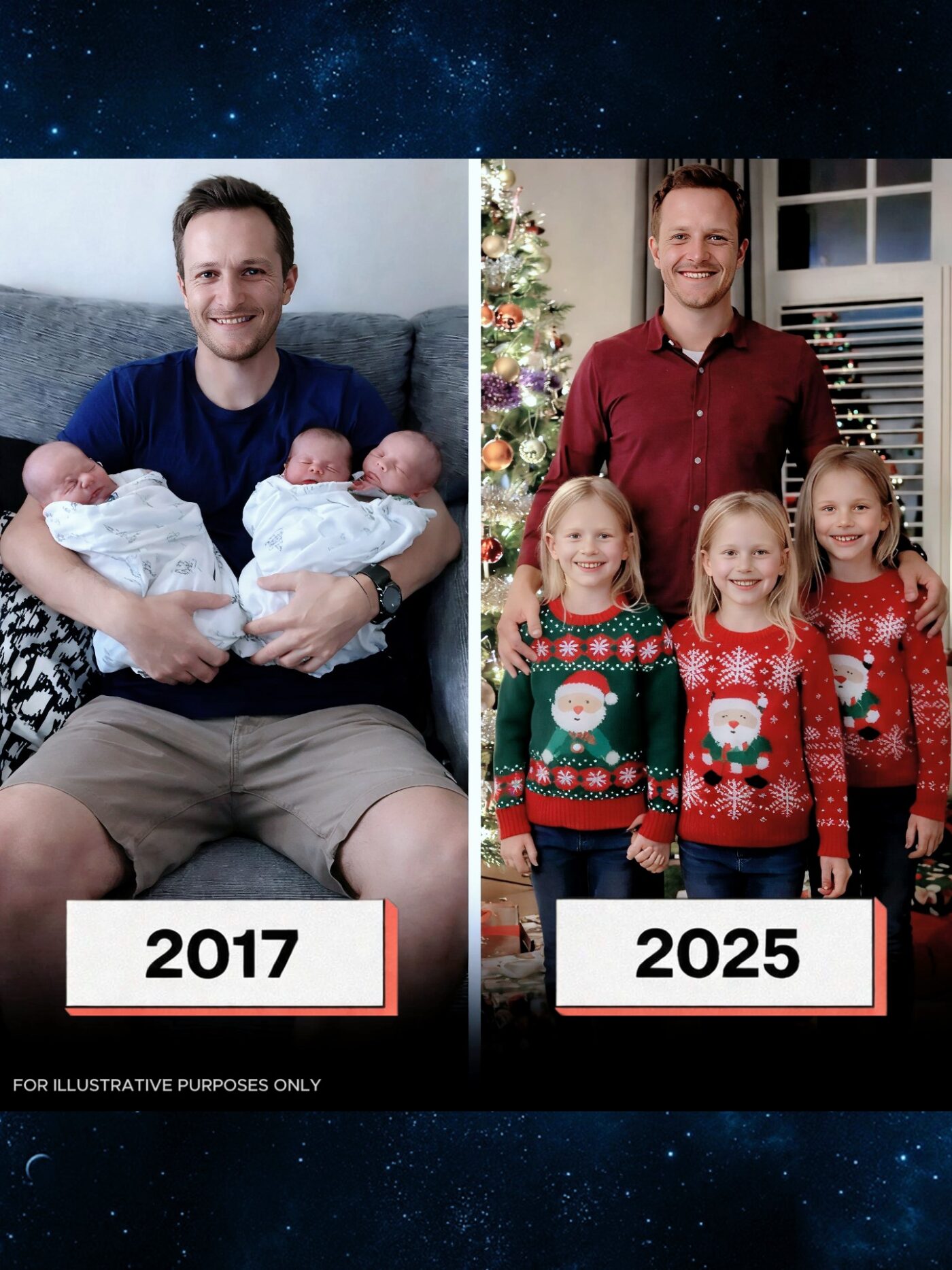 I Adopted My Late Sister’s Triplets—Eight Years Later, Their Biological Father Showed Up