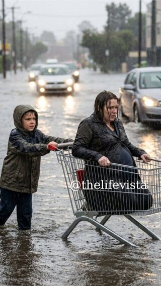 As cars sped past a pregnant woman stranded in a flooded street, a homeless twelve-year-old boy stepped out of the rain to help her. Days later, a black SUV pulled up to the soup kitchen—and he froze.