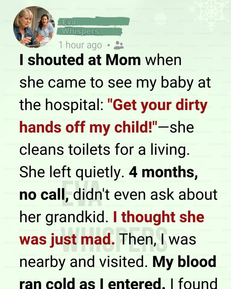 I Told My Mom to Keep Her ‘Dirty Hands’ Off My Baby—Four Months Later, What She Left Behind Broke Me