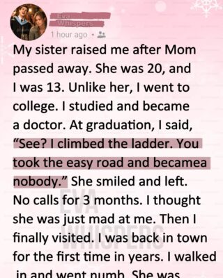 At My Graduation, I Called My Sister a Nobody — Three Months Later, I Walked Into Her Room and Froze