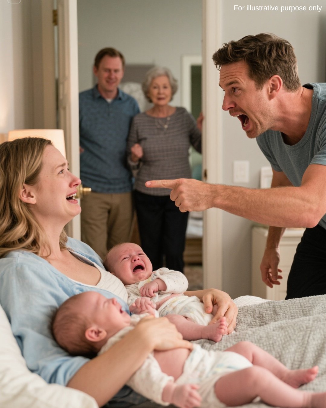 While I Was Nursing My Twins, My Husband Coldly Sent Me to the Storage Room to Make Space for His Family — But He Had No Idea the One He Feared Most Was About to Appear