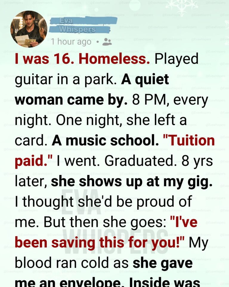 I Was Homeless With a Broken Guitar—A Silent Woman Gave Me $10 Every Night and Saved My Life