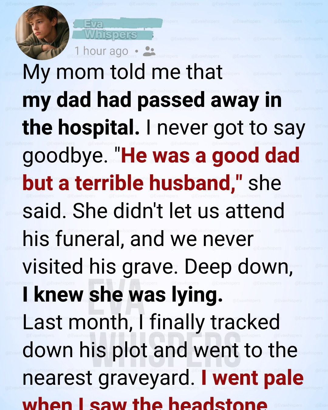 I Thought My Mother Kept Me Away Out of Bitterness—The Grave Told a Different Story