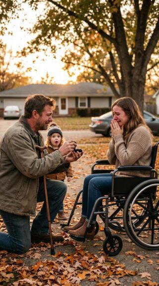 “I’m sorry—I use a wheelchair,” she explained quietly. What the single father chose to do next went far beyond simple courtesy; in one unexpected moment of compassion and courage, he set both of their lives on a path neither of them had imagined.