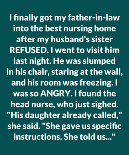 His Daughter Said “Leave Him in the Cold—He Prefers It That Way”—So I Brought a Space Heater, Stayed Overnight, and What I Discovered in His File Changed Everything