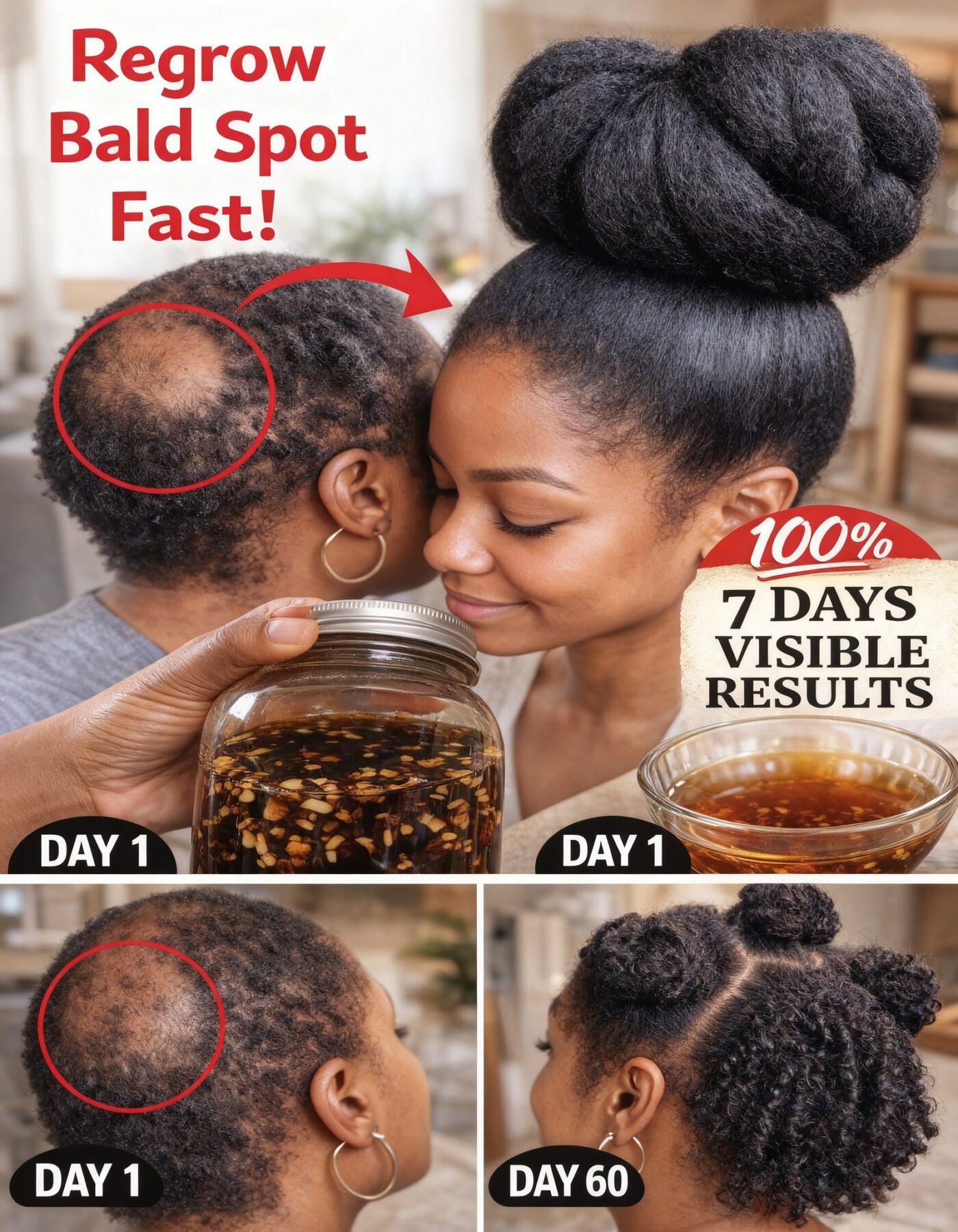 The 3-Ingredient Kitchen Tonic People Say Beats Aloe Vera for Thicker Hair