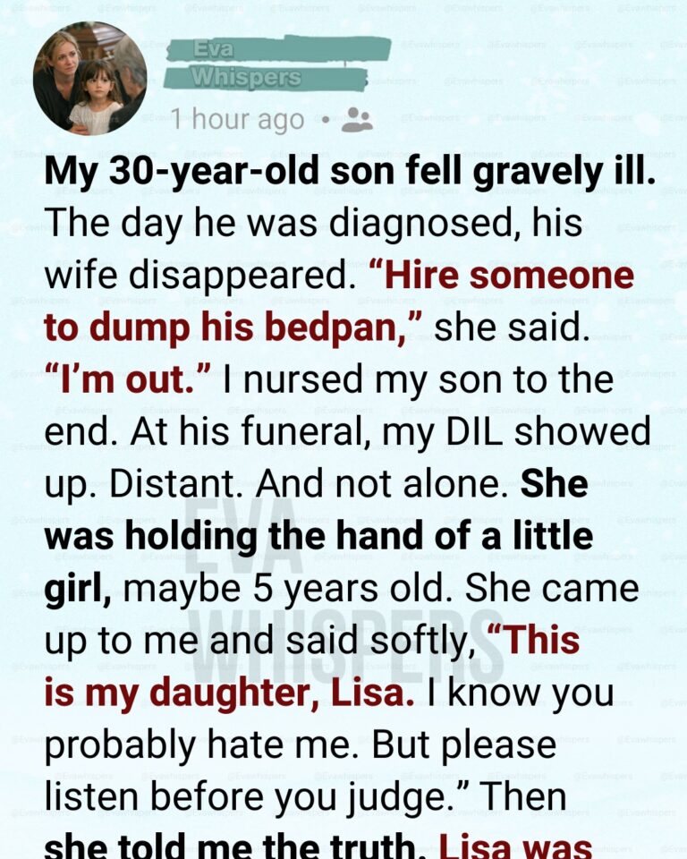 She Walked Away When My Son Was Dying—At His Funeral, She Revealed the Secret That Changed Everything