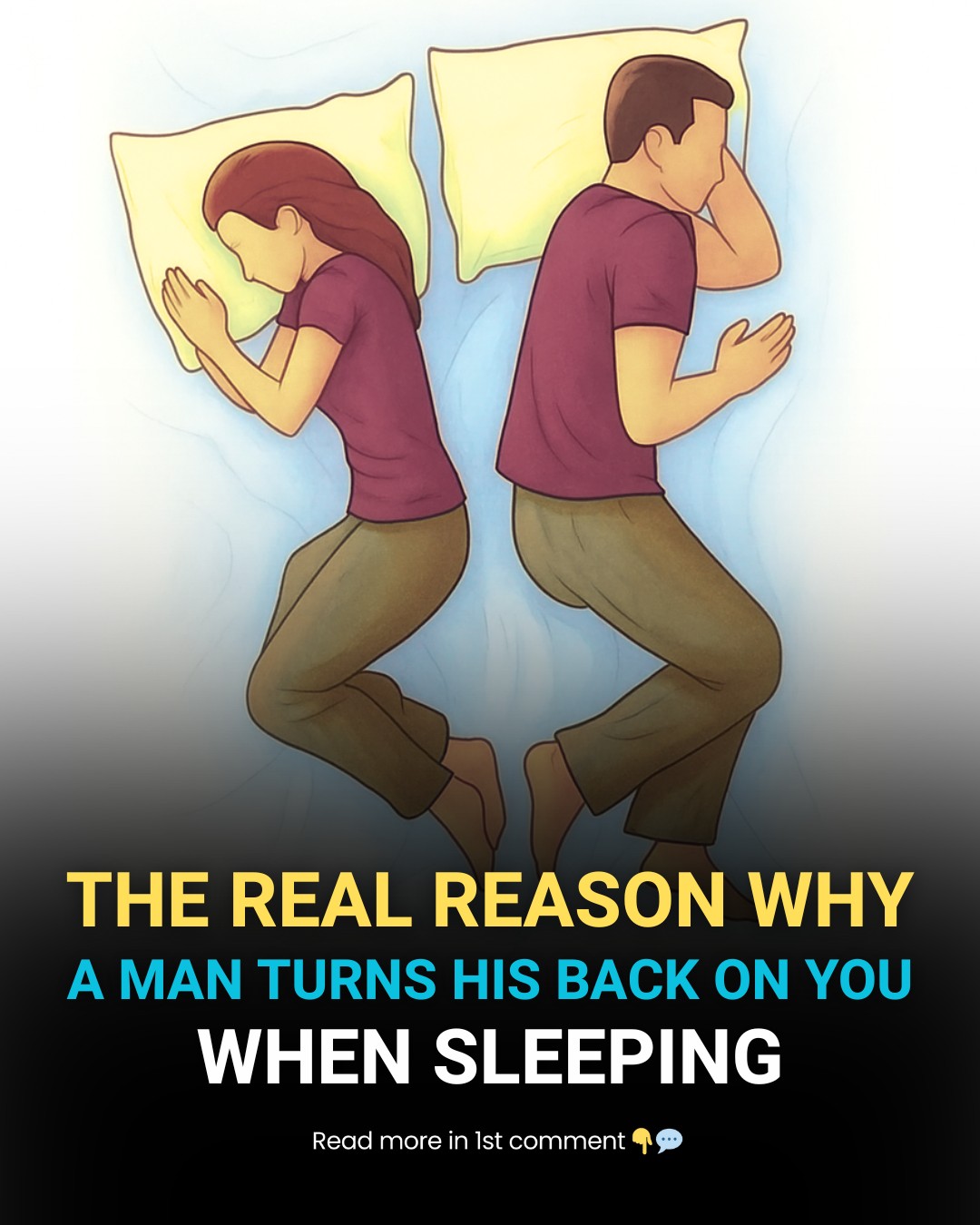 What It Says About Your Relationship When Your Partner Sleeps With Their Back to You