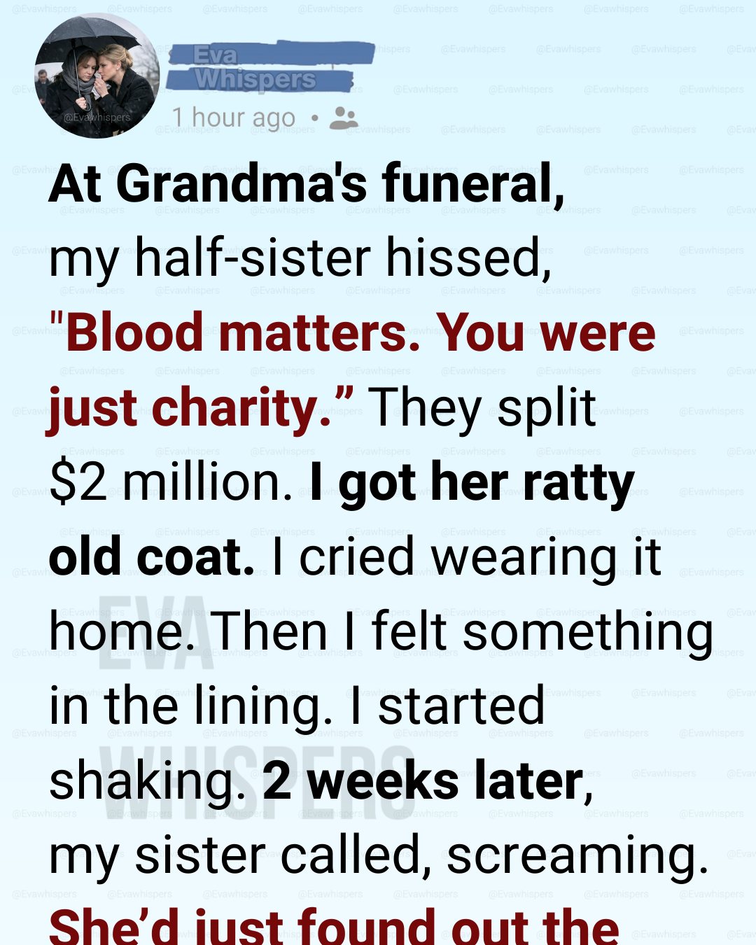 They Gave Me Grandma’s Old Coat and Split $2 Million—But What Was Hidden in the Lining Left My Sister Screaming