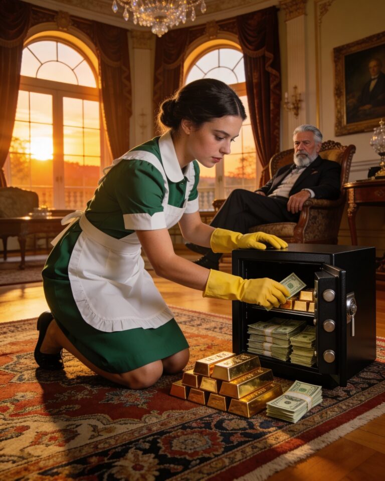 A rich man pretended to be asleep with gold to test the poor maid’s daughter — but what the girl did shocked him!