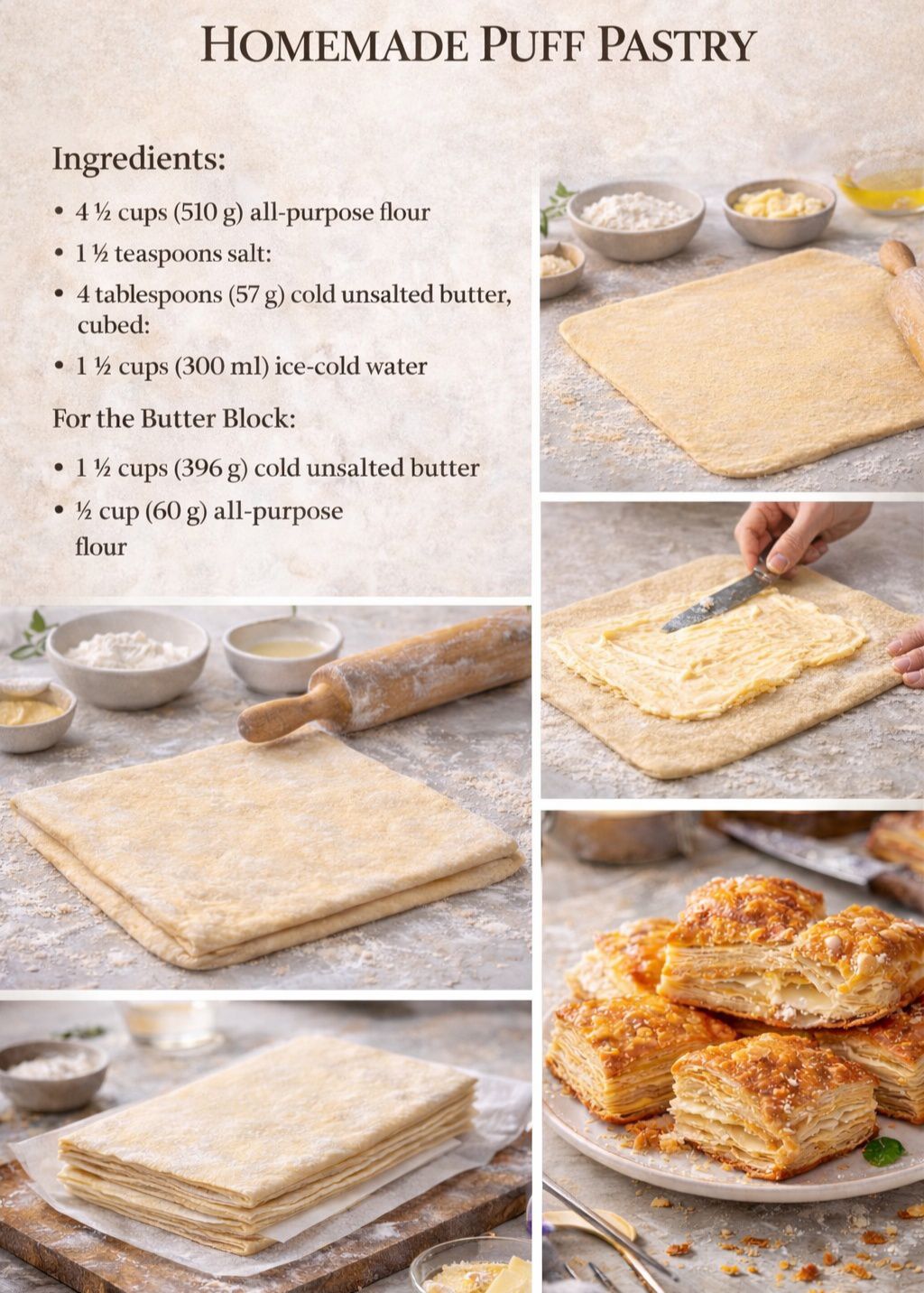 Classic Homemade Puff Pastry