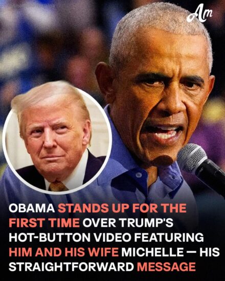 Barack Obama Reacts to Donald Trump Posting a Video of Him and Michelle as Apes