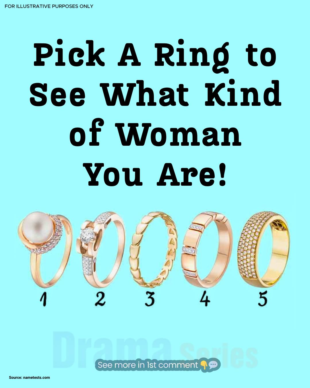 Choose a Ring to Discover What Kind of Woman You Are