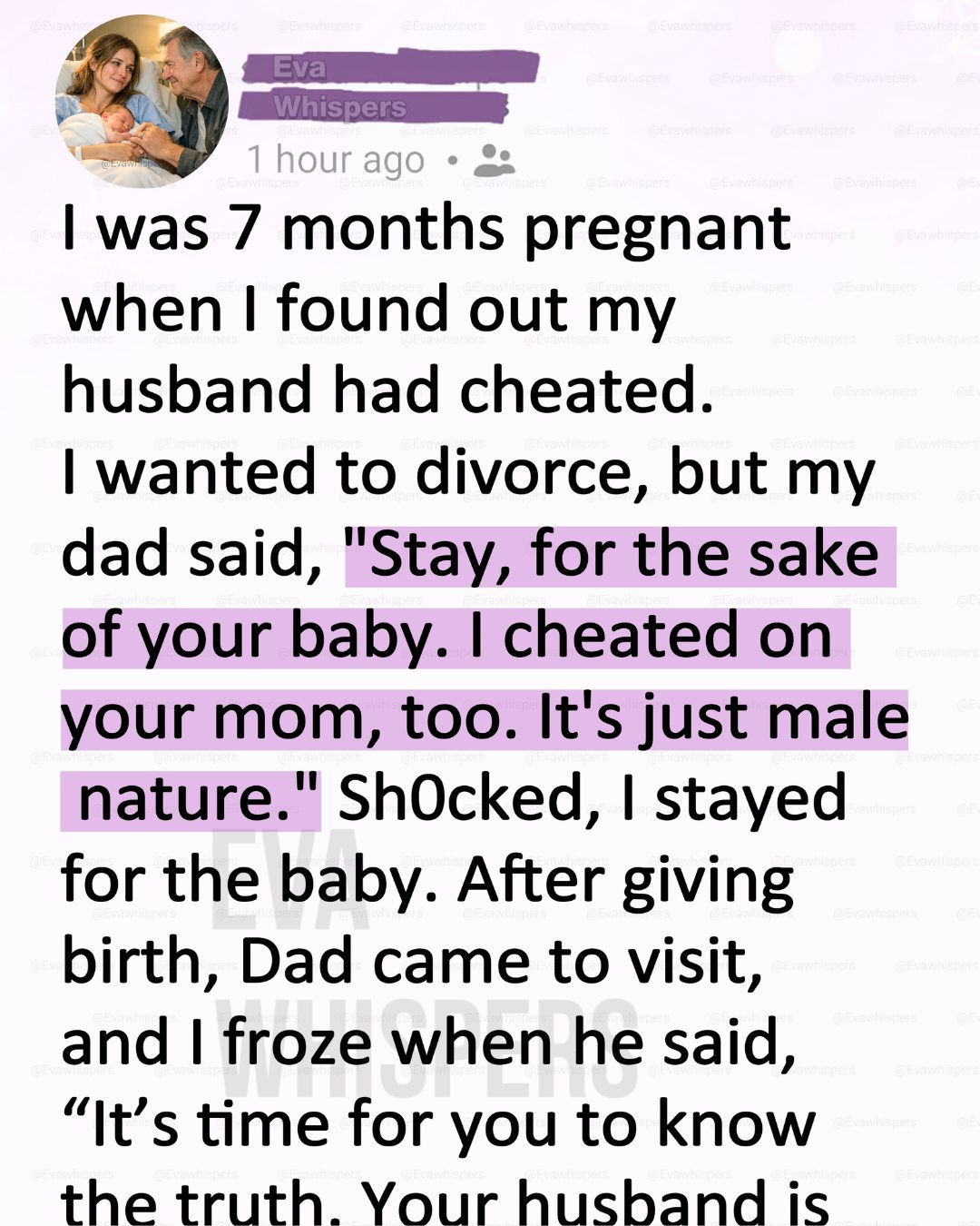 My Husband Cheated While I Was Pregnant—But My Father’s Confession Changed Everything