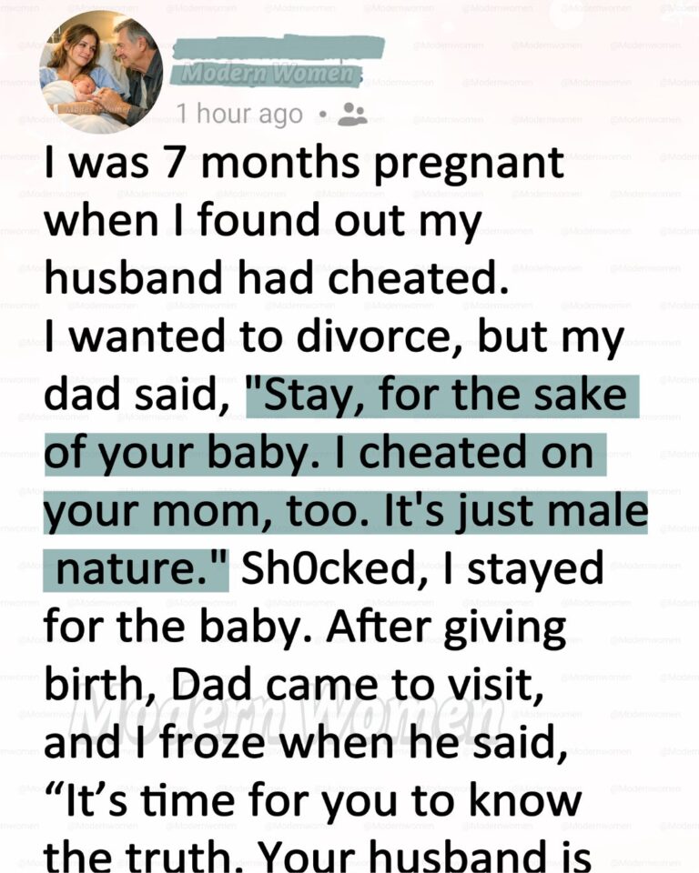 My Husband Cheated While I Was Pregnant—But My Father’s Confession Changed Everything