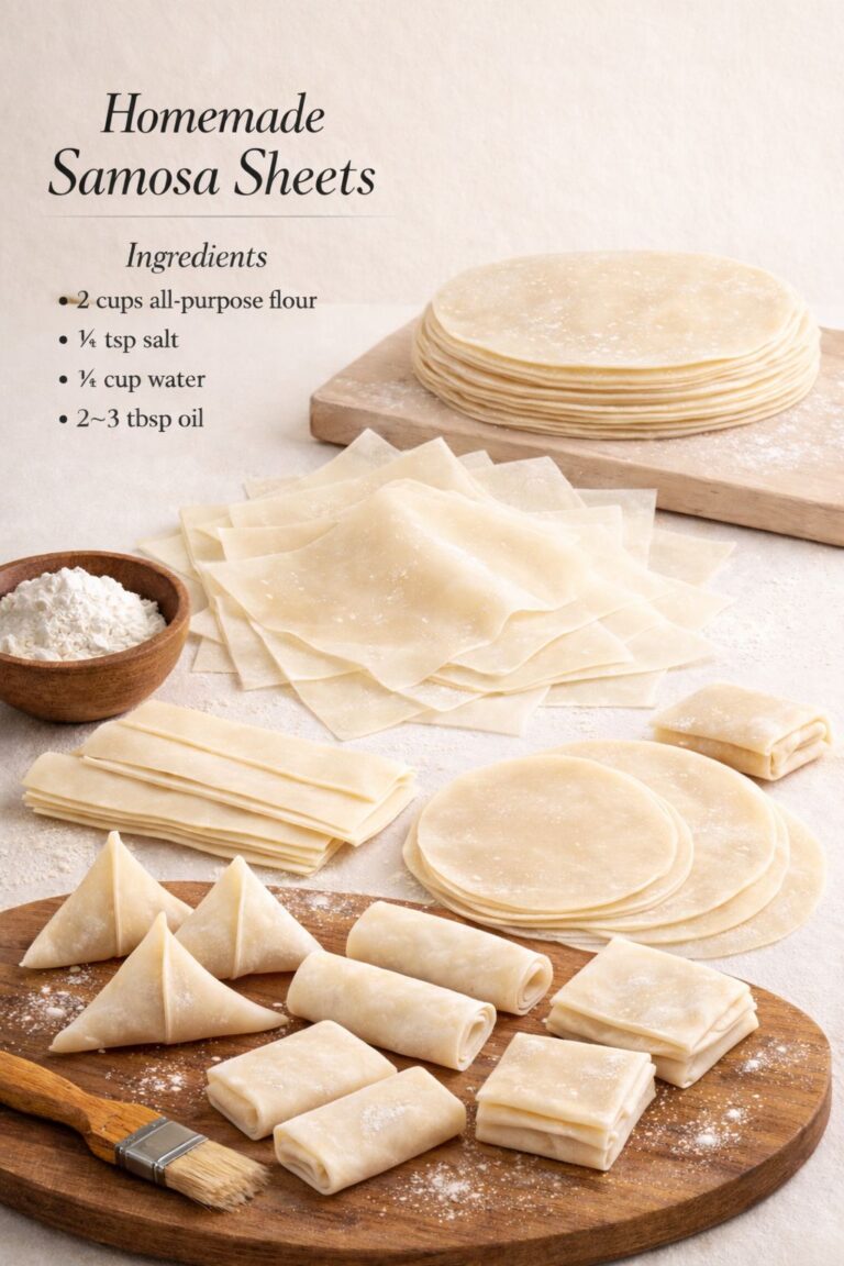 Homemade Samosa Sheets