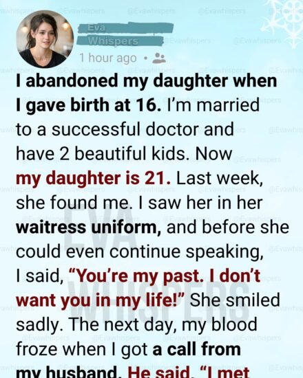I Abandoned My Daughter at 16… Years Later, She Came Back to Save My Family