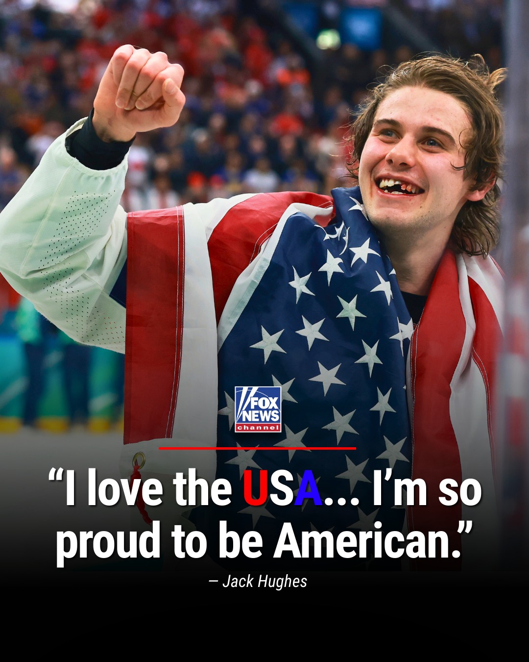 Jack Hughes Sparks Nationwide Pride with Emotional USA Declaration”
