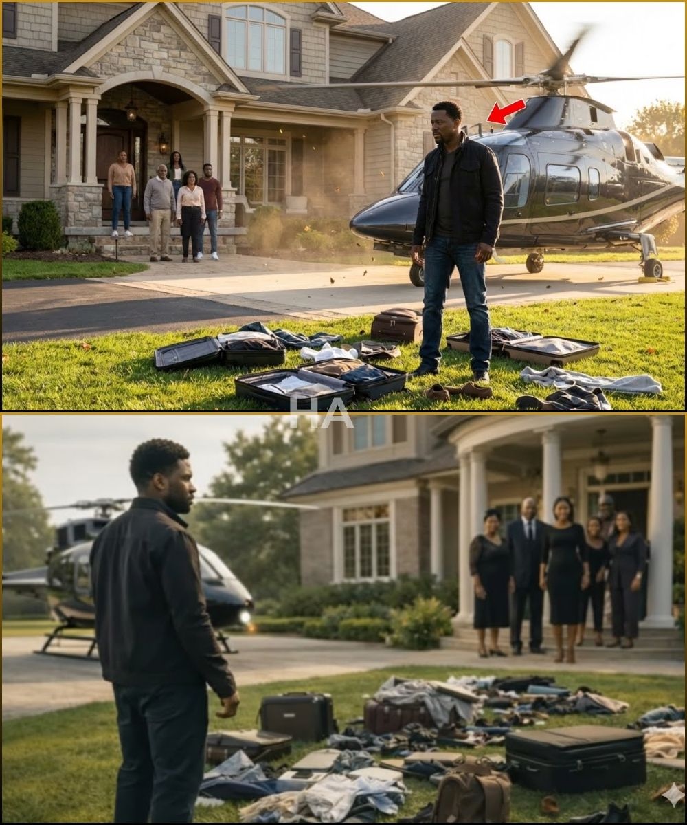 Unaware A Helicopter Was Picking Me Up, My Wife’s Family Threw Me Out Thinking I Was Poor