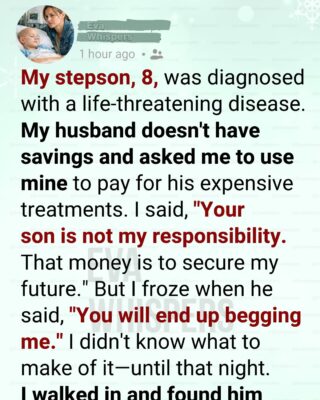 I Refused to Fund My Stepson’s Medical Care… and My Marriage Collapsed Overnight