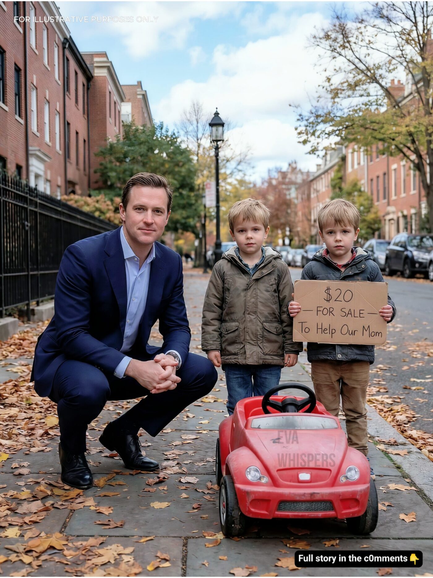 Millionaire Stops for Coffee… Finds Twin Boys Selling Their Only Toy Car to Save Mom — What Happens Next Will Melt Your Heart Forever