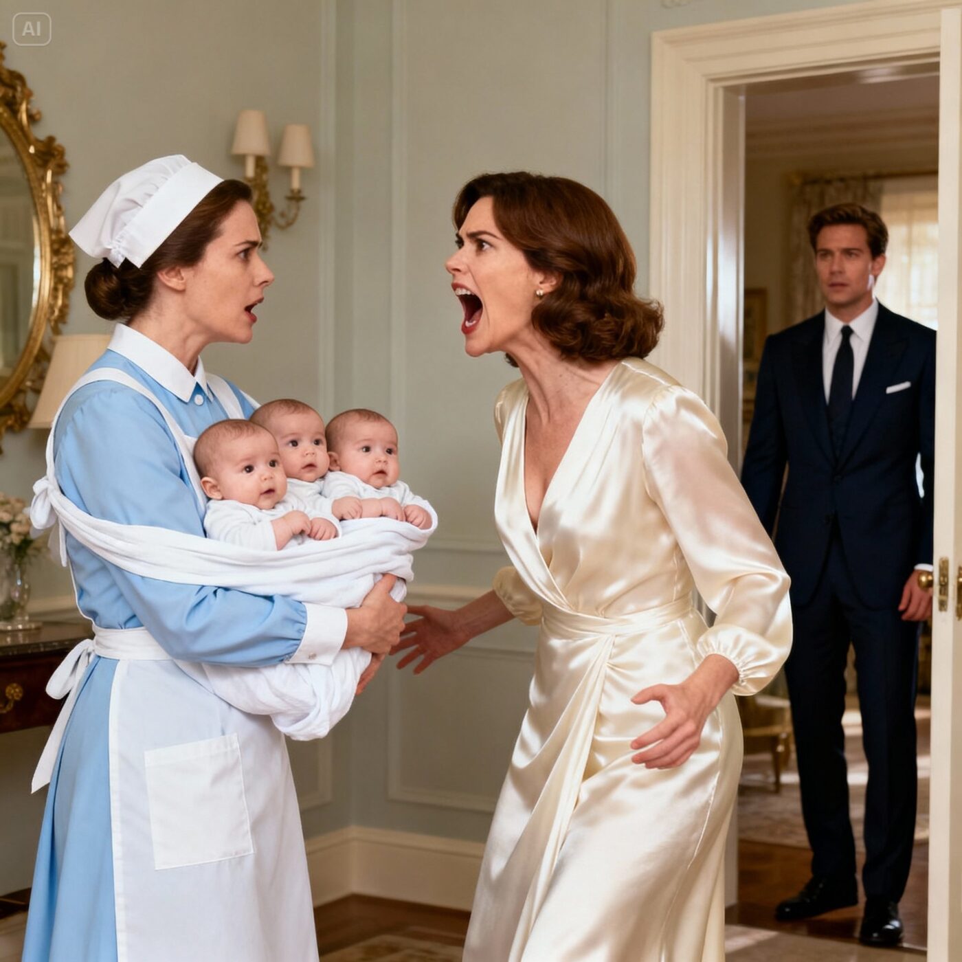 Millionaire Widower Hid to See How His Girlfriend Treated His Triplets, Until The Waitress