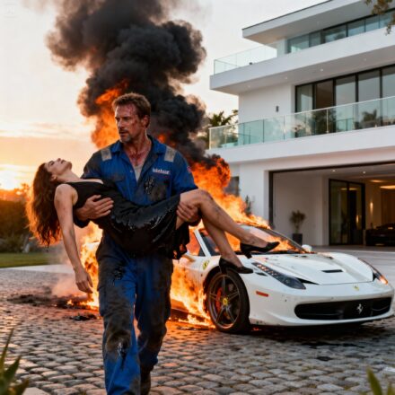 A Mechanic found a billionaire unconscious inside a burning car; saving her changed his life forever…