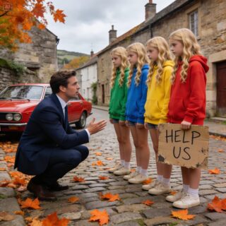 “He threw her out into the street while she was pregnant, believing she had been unfaithful: 10 years later, a red light showed him 4 pairs of eyes identical to his own and he discovered the truth that brought him to his knees.”