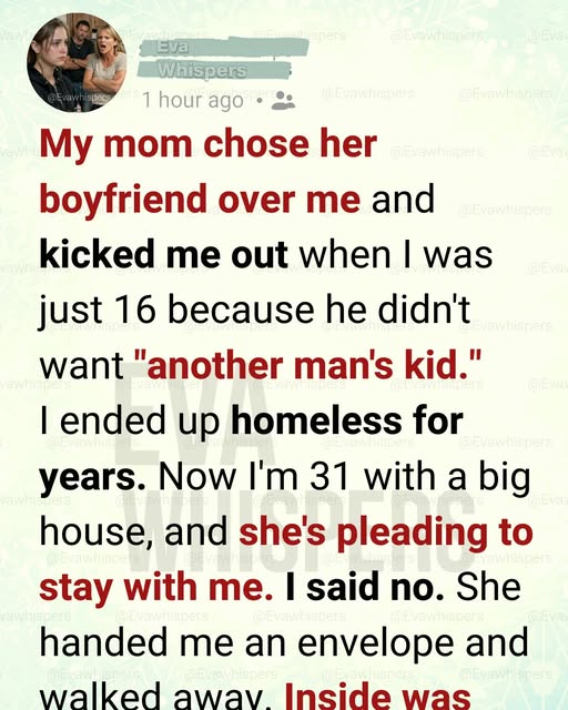 The Night My Mother Abandoned Me Changed My Life… But What She Asked 15 Years Later Broke My Heart