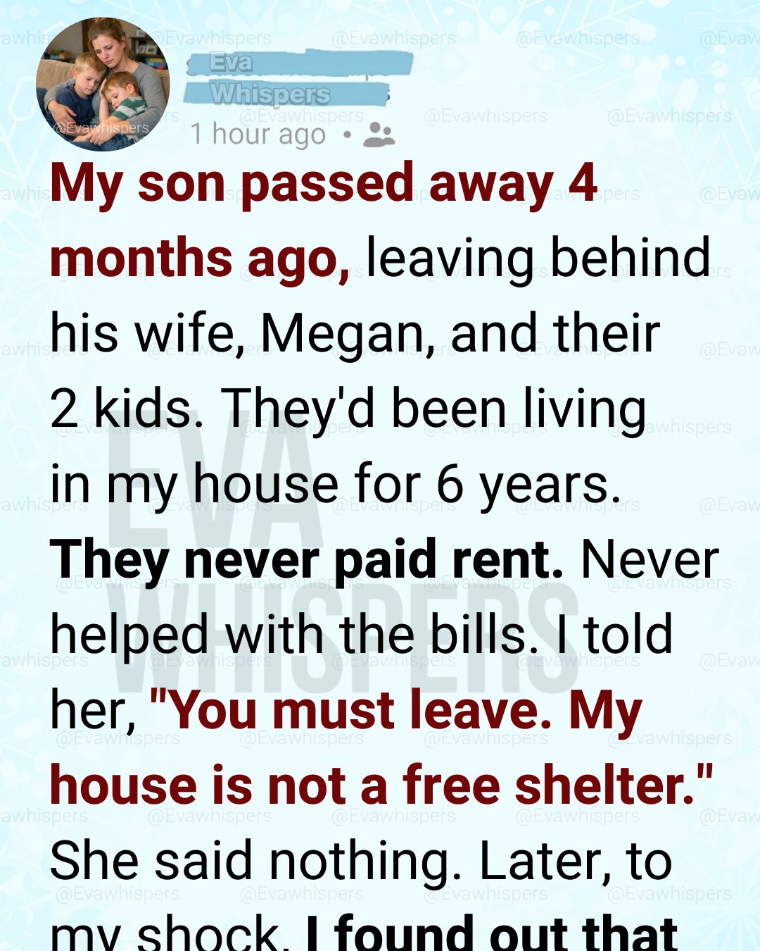 Four Months After My Son’s Funeral, I Asked His Widow to Leave My House — What Happened Next Still Haunts Me