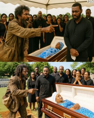 “She’s Not Dead”, Homeless Man Stops Billionaire’s Funeral To Save Her, What Happened Next Shocked