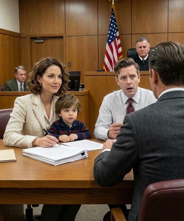 My husband stood in our kitchen and said, “I want the house, the cars, the savings—everything but our son.” My lawyer begged me to fight, but I looked her in the eye and whispered, “Give him all of it.” Everyone thought I had lost my mind. At the final hearing, my ex smiled as I signed everything away… until his own attorney went white. That was the moment he realized I hadn’t lost anything at all.