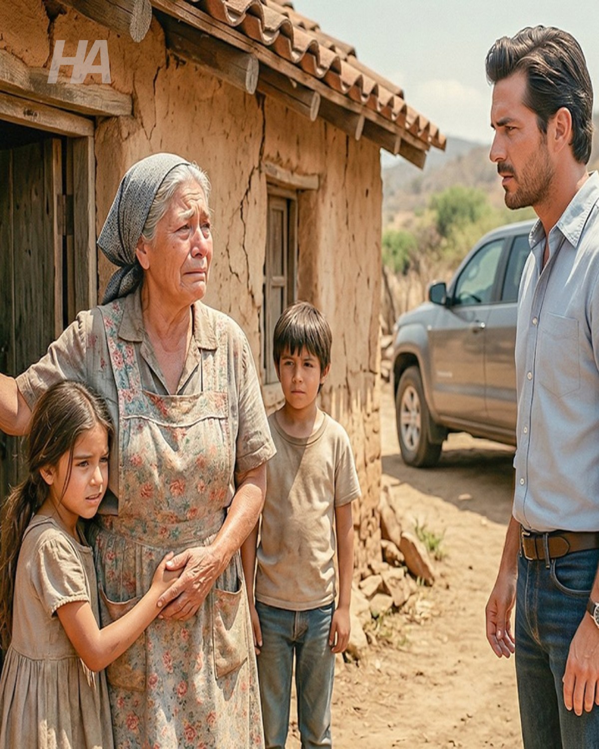 HE CAME HOME AFTER 9 YEARS READY TO SAVE HIS MOTHER… THEN SAW THE TWO CHILDREN CLINGING TO HER SKIRT AND REALIZED HE HAD NEVER REALLY LEFT ALONE