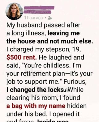 After my husband passed, I asked my stepson for rent — what I found in his room shocked me
