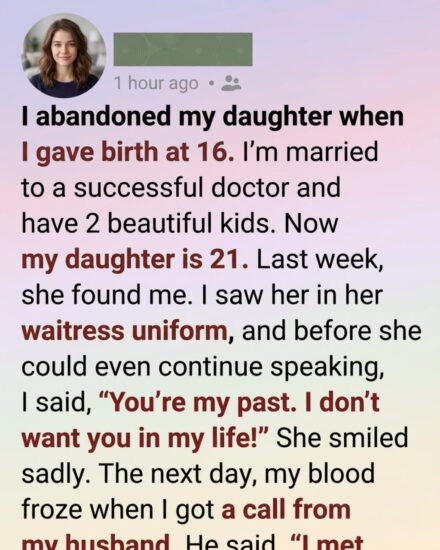 At Sixteen, I Left My Baby Behind — Twenty-One Years Later, She Returned and Became the One Who Saved My Family