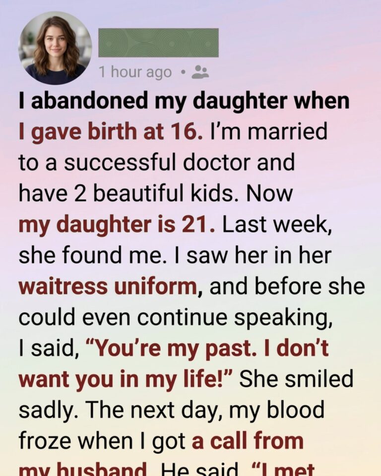 At Sixteen, I Left My Baby Behind — Twenty-One Years Later, She Returned and Became the One Who Saved My Family