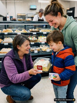 I Bought a Birthday Cake for a Little Boy Whose Mom Was Crying in the Bakery – A Week Later, My Sister Called Screaming: “Do You Know Who That Was?”