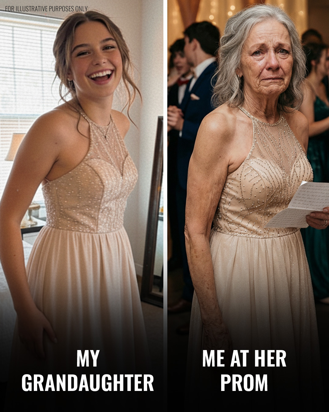 I Wore My Late Granddaughter’s Prom Dress to Her Prom – But What She Hid Inside Made Me Grab the Mic