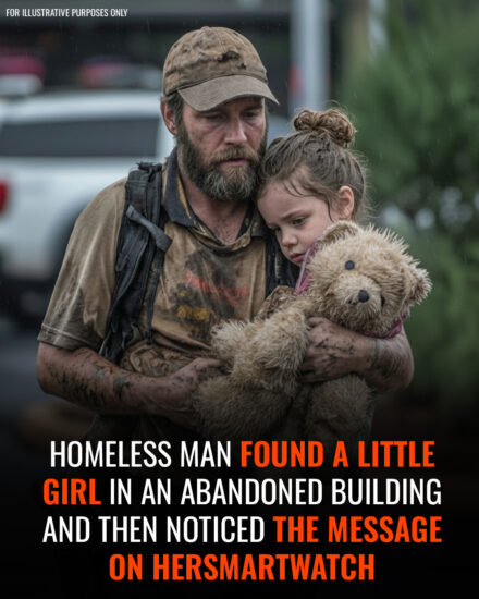 Homeless Man Found a Little Girl in an Abandoned Building – The Message on Her Smartwatch Will Break Your Heart