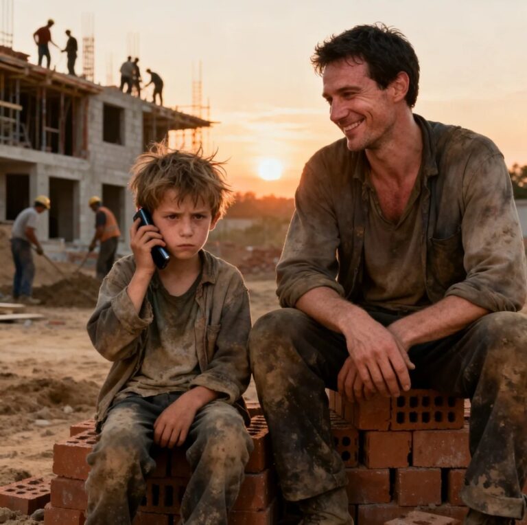 A poor construction worker in France lent his phone to a child he didn’t know, thinking he was simply doing a favor. Little did he know that this call would lead him to a heartbreaking truth about his own identity, after more than twenty years of separation…