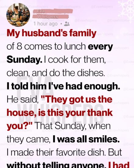 His Family Treated Me Like a Maid Every Sunday—So I Gave Them a Lesson They’ll Never Forget