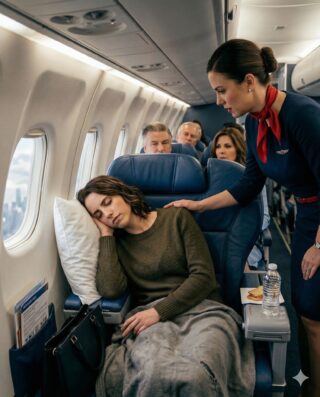 She Was Sleeping in 8A — When the Captain Asked if Any Combat Pilots Were on Board