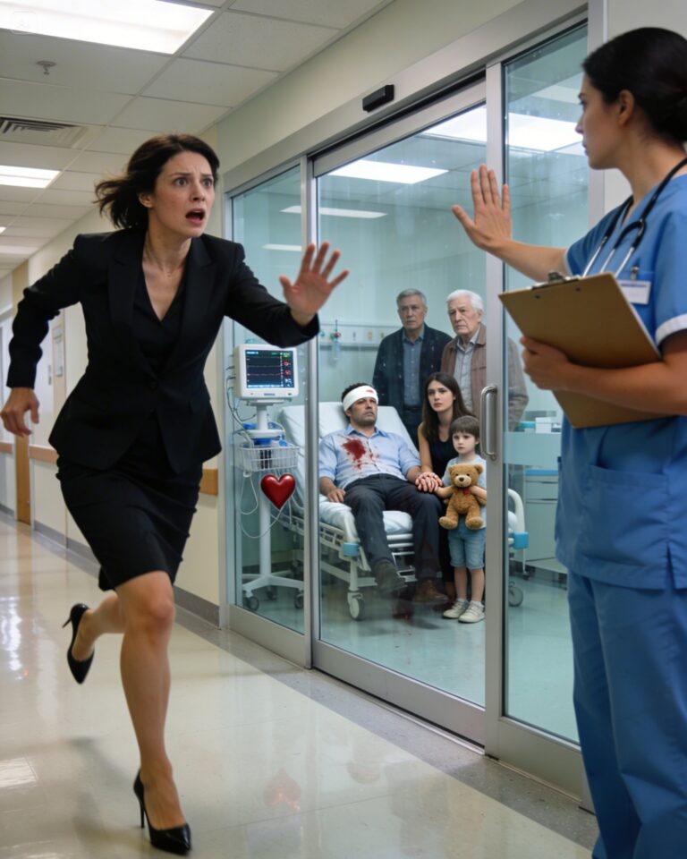 While I Was Away on Business, I Got a Call That My Husband Was in a Crash—But When I Rushed to the Hospital, a Nurse Whispered, “You Can’t Go In… His Wife and Child Are Already With Him.” I Walked Away in Shock. The Next Morning, He Woke Up—And Lost Everything Because of What I Did Next…