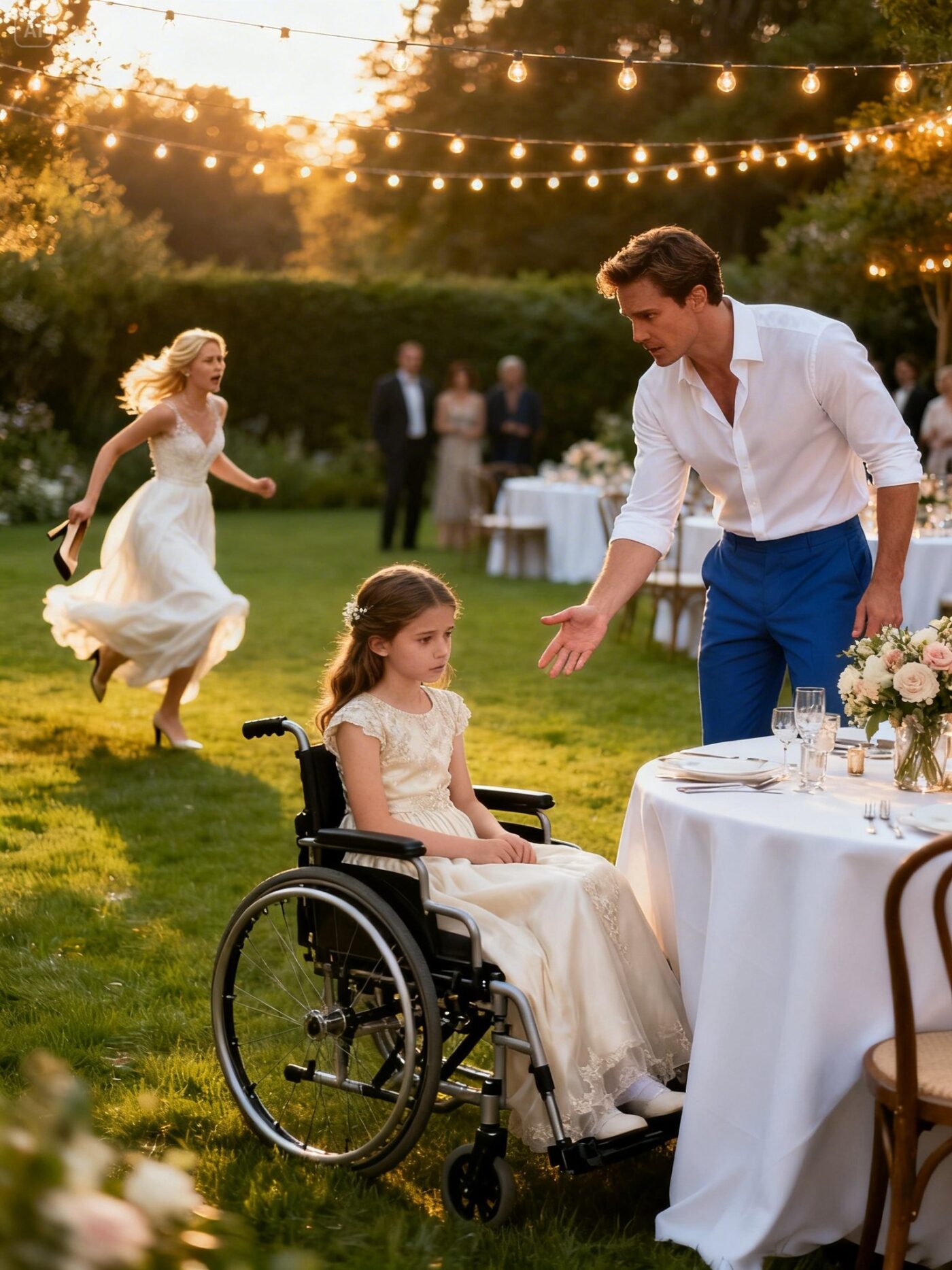 “She Sat Alone at Her Own Mother’s Wedding… Until a Stranger Changed Everything”